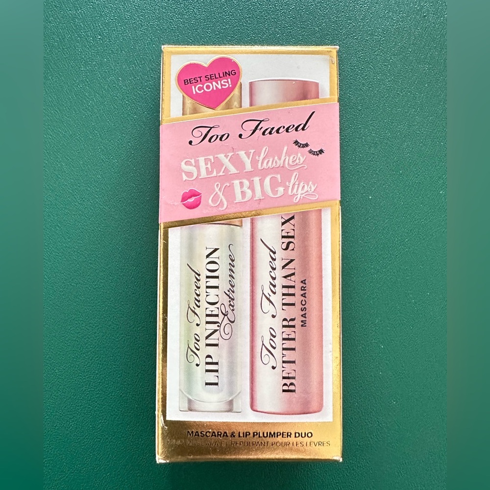 Too Faced Mascara and Lip Plumper Duo